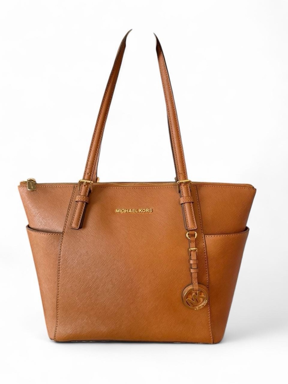 Michael Kors Cognac Saffiano Leather Tote